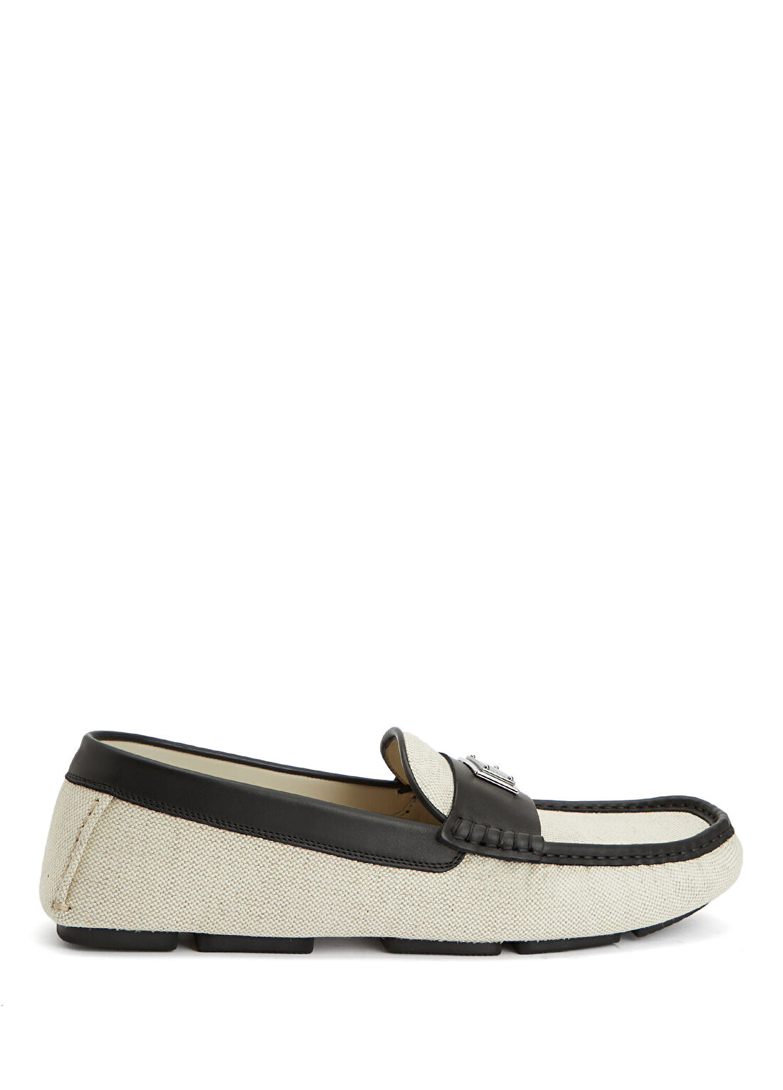 Dolce&Gabbana Siyah Beyaz Erkek Loafer
