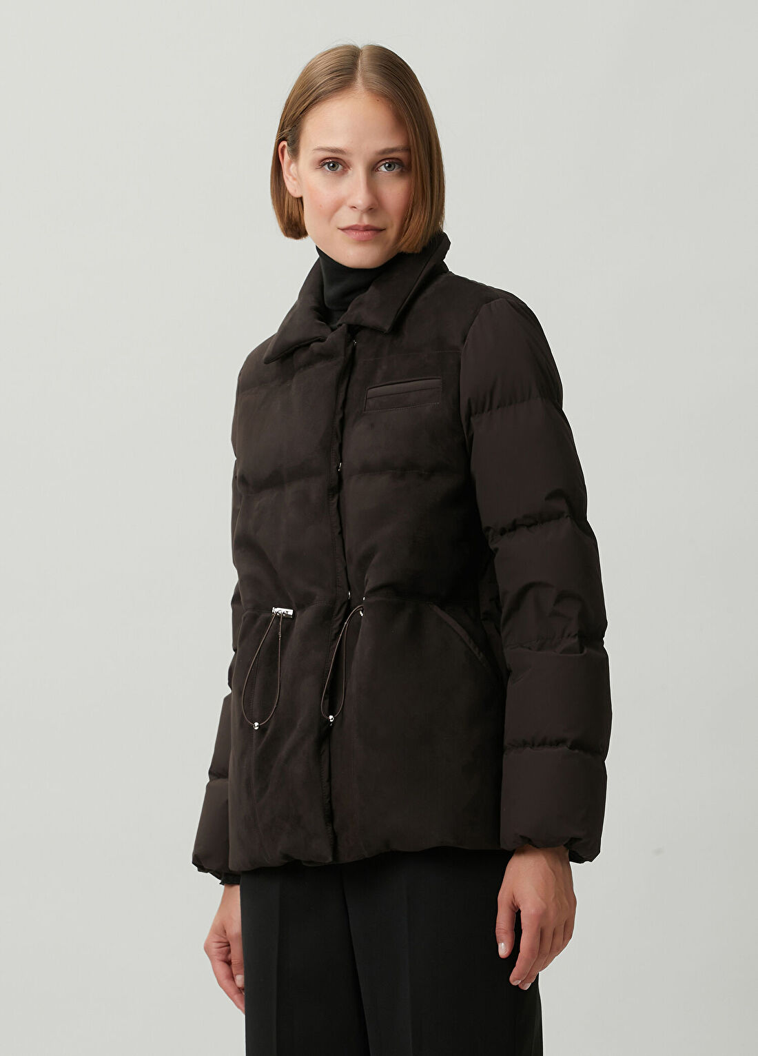Kiton Koyu Kahverengi Mont görsel 3