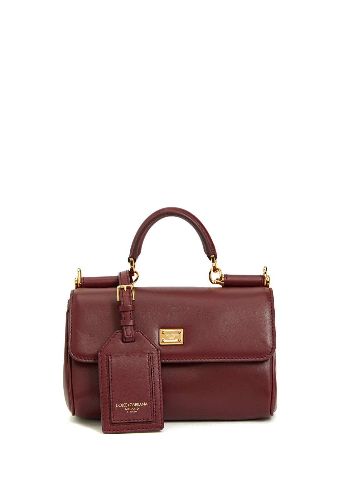 Dolce&Gabbana My Sicily Bordo Kadın Deri Çanta