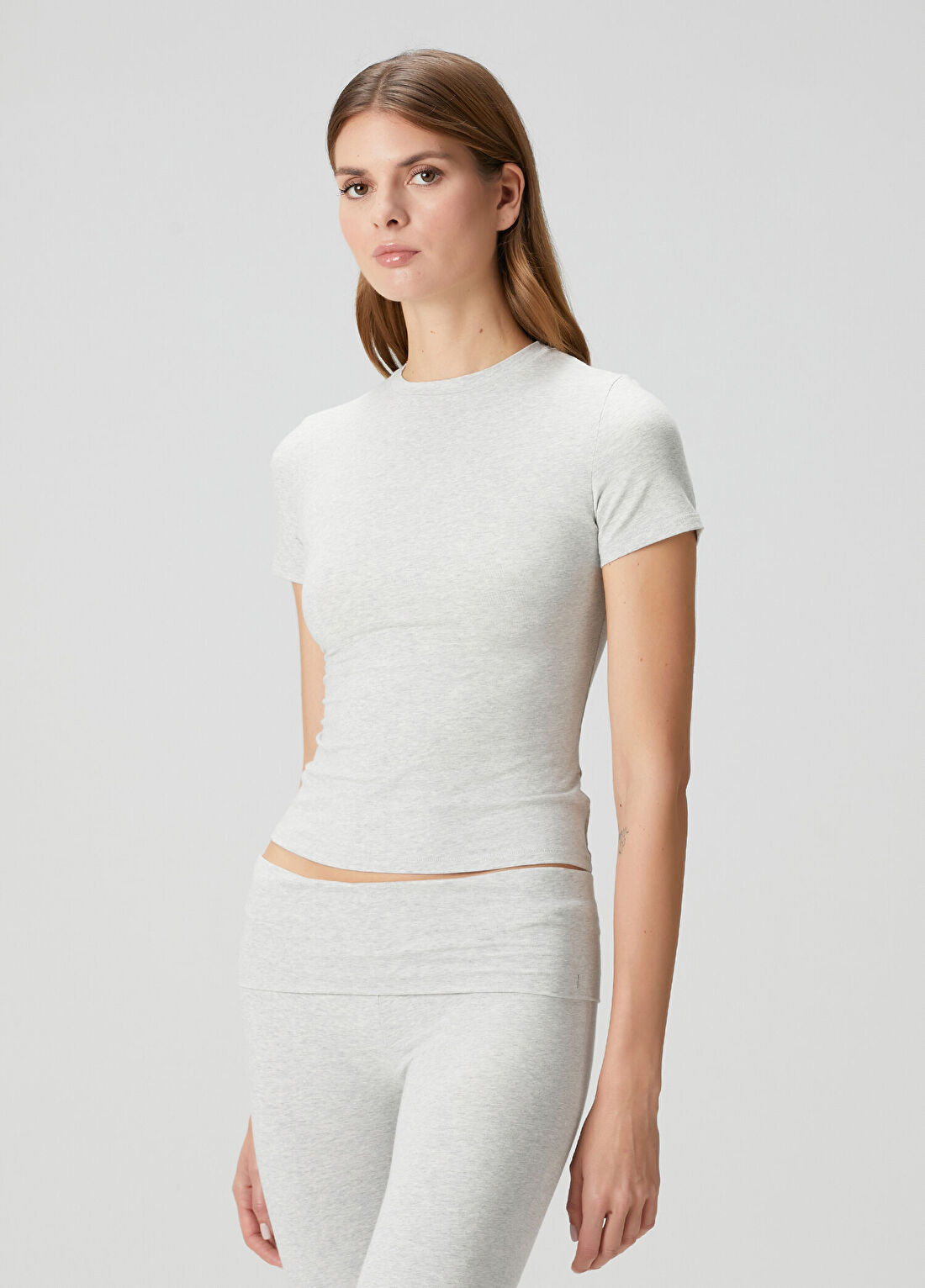 Skims Gri T-shirt görsel 3