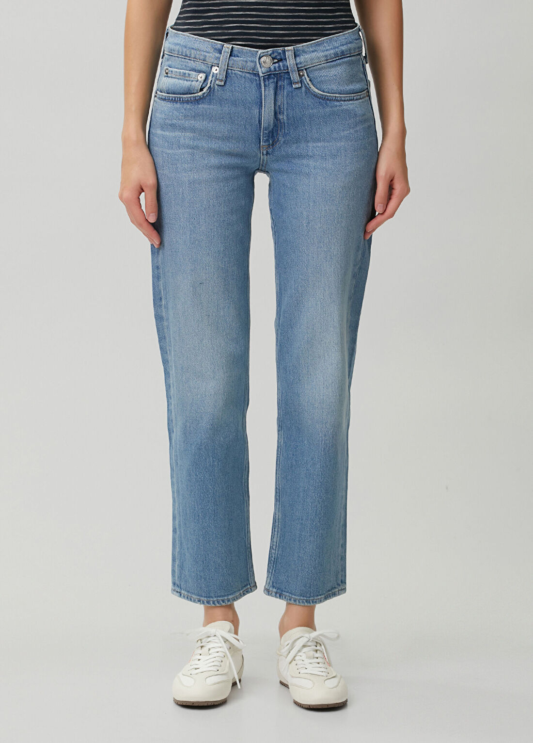 Rag&Bone Harlow Açık Mavi Jean Pantolon görsel 2