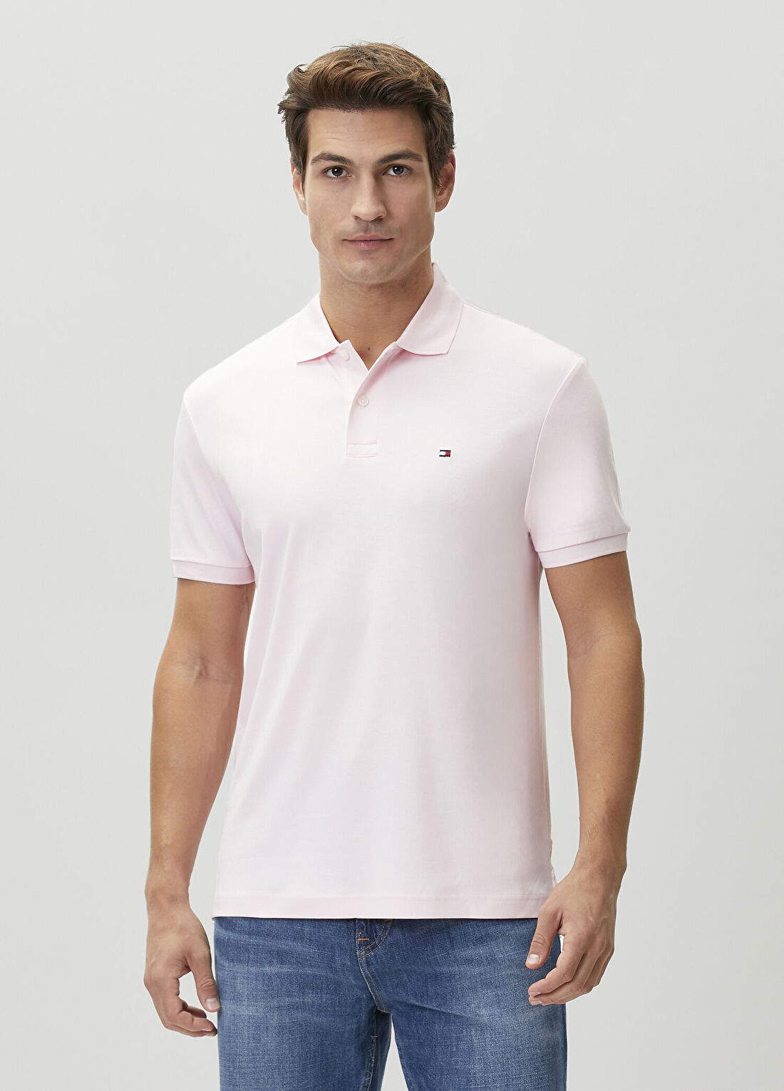 Tommy Hilfiger Regular Fit Pembe Polo Yaka T-shirt