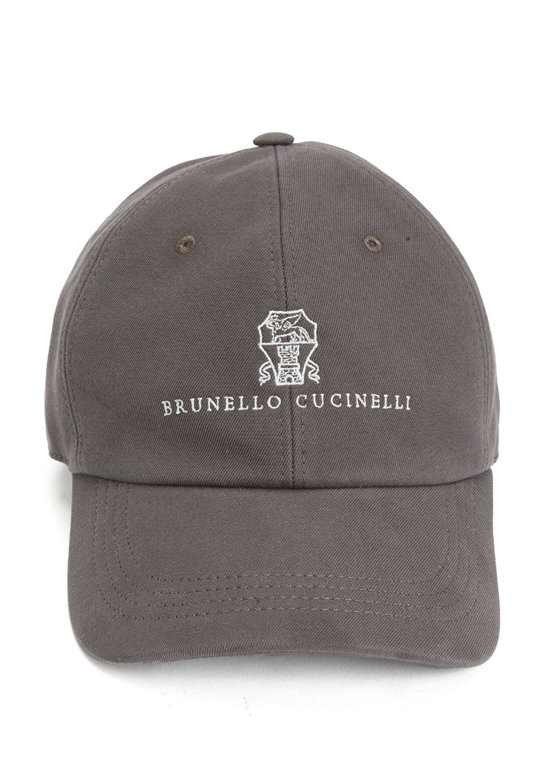 Brunello Cucinelli Açık Gri Logolu Erkek Şapka görsel 2