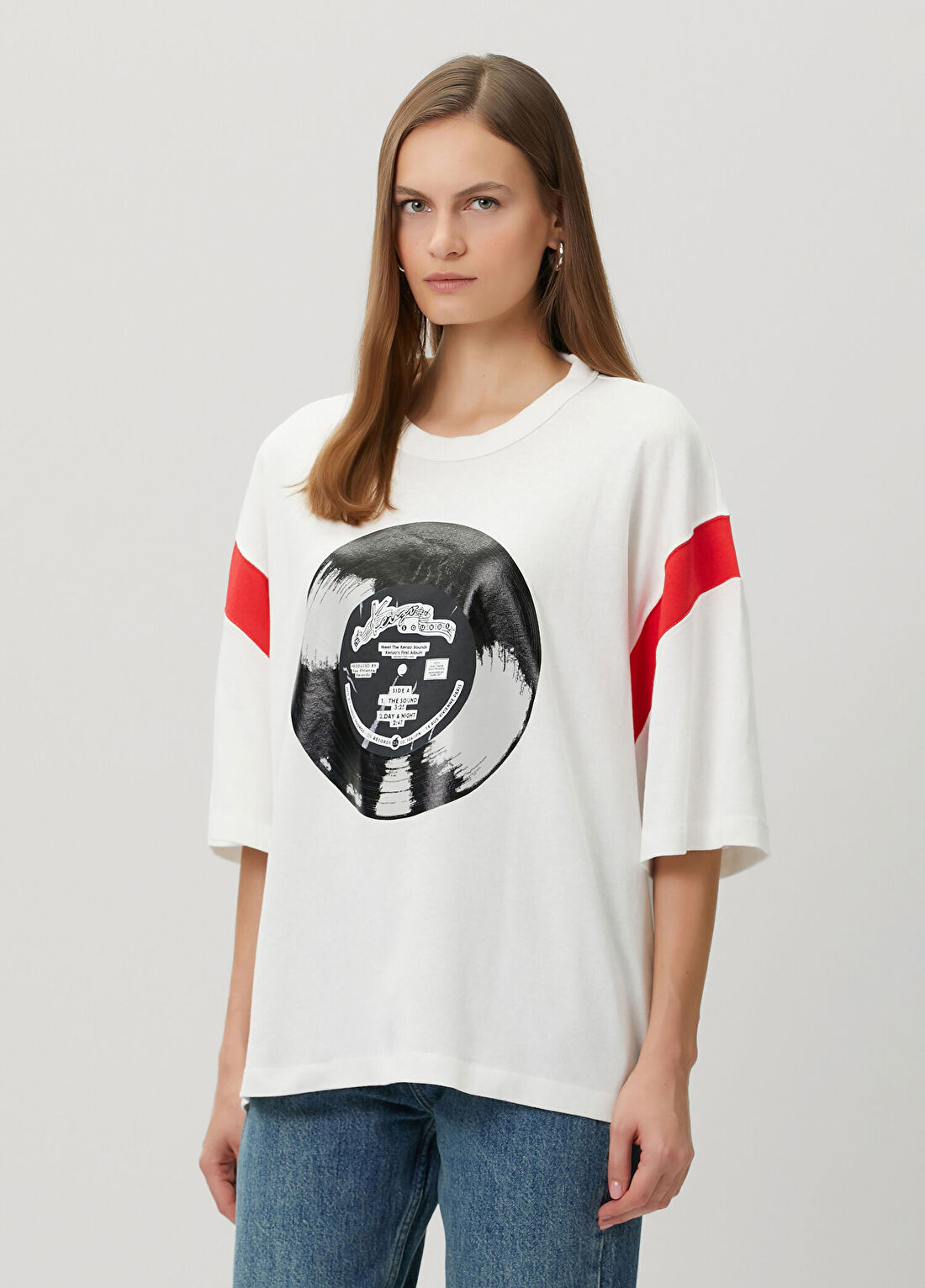Kenzo Sounds Kırık Beyaz T-shirt görsel 3