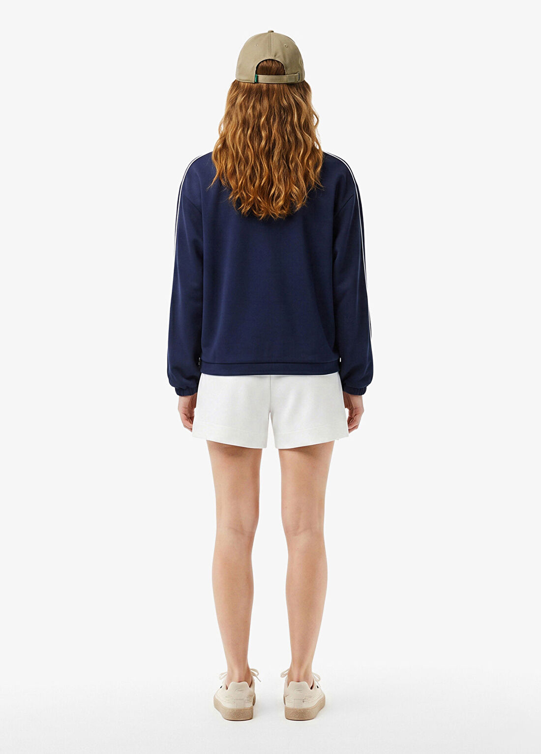Lacoste Beyaz Relaxed Fit Kadın Şort görsel 2
