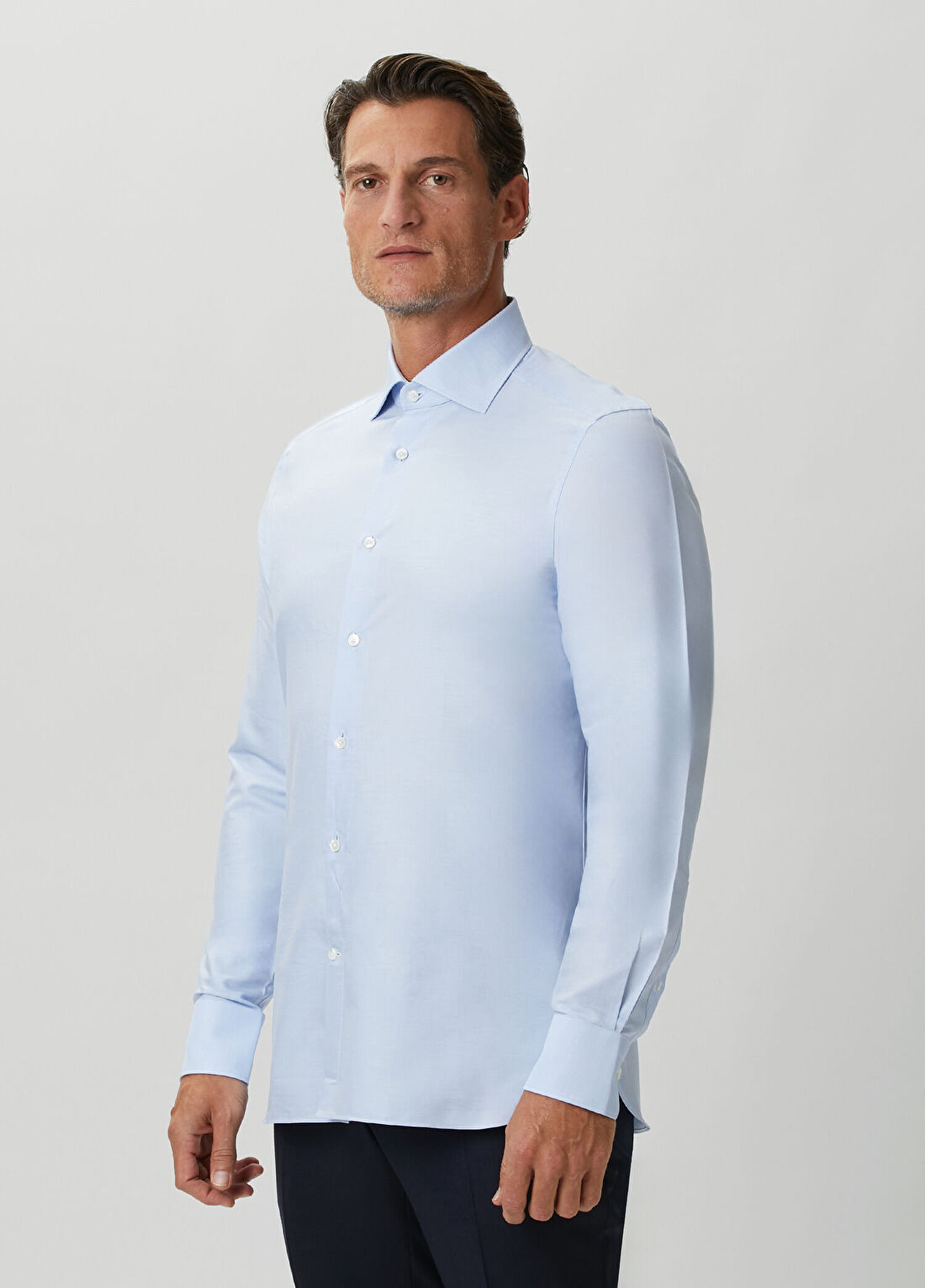 Zegna Mavi Gömlek görsel 3