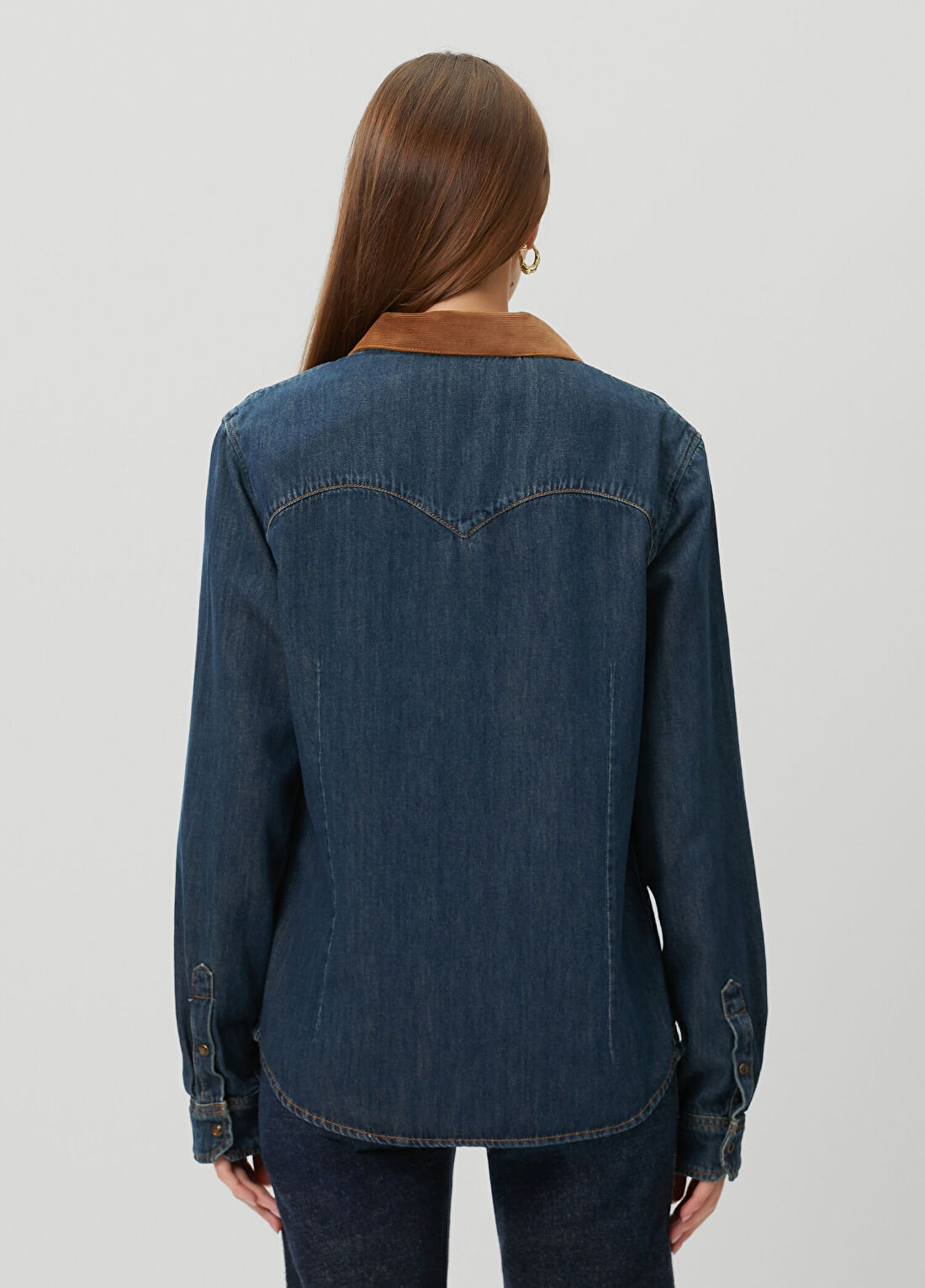 Zadig&Voltaire Saby Mavi Denim Gömlek görsel 4