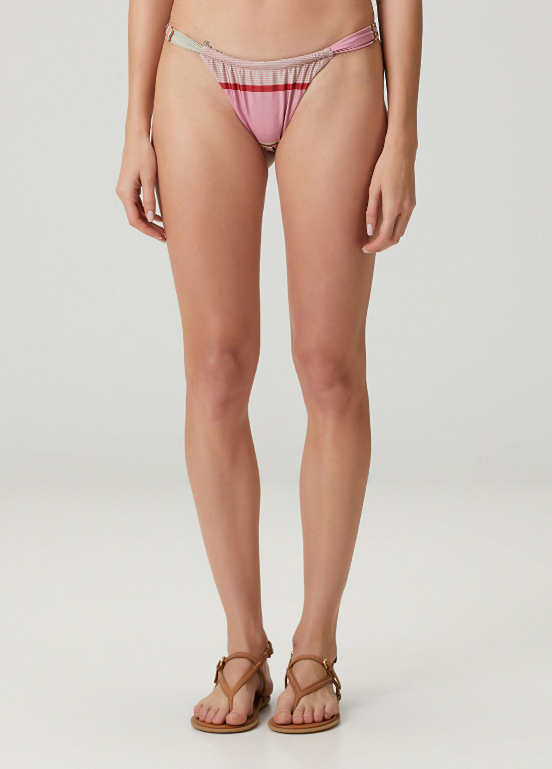 Faithfull Pembe Çizgili Bikini Altı görsel 2