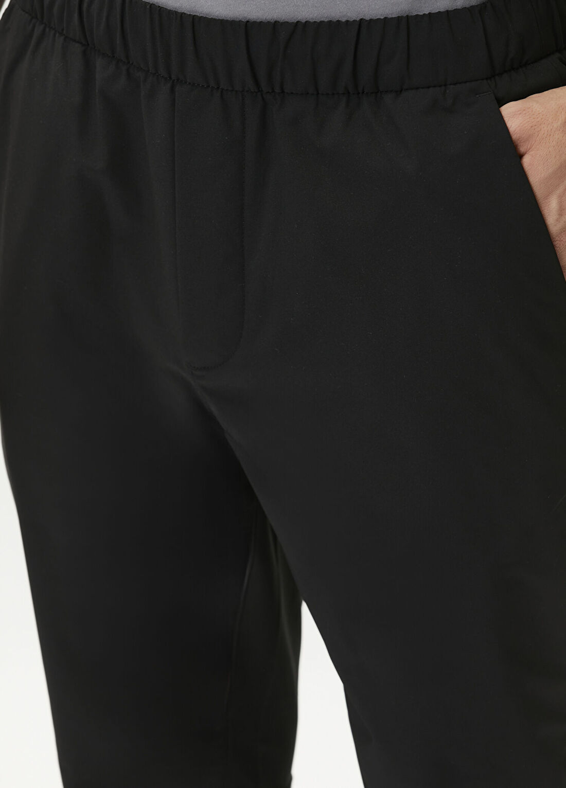 Calvin Klein Slim Tech Pull-On Siyah Pantolon görsel 4