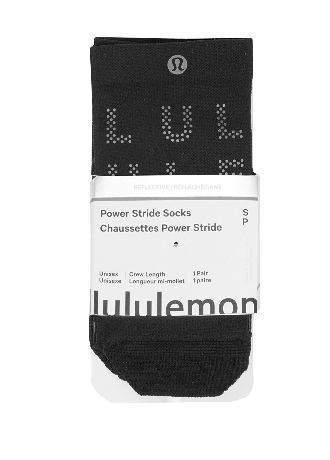 lululemon Power Stride Siyah Kadın Çorap