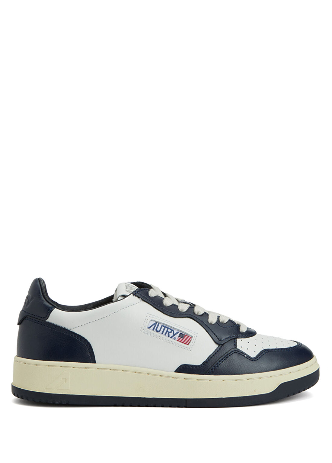 Autry Koyu Mavi Beyaz Erkek Deri Sneaker