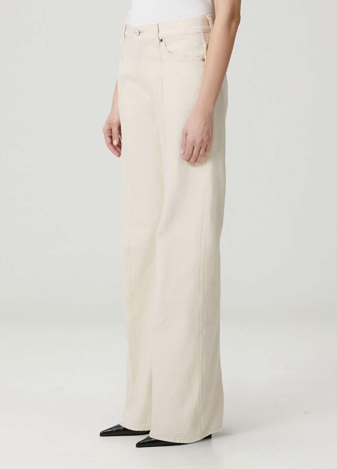 Helmut Lang Ekru Jean Pantolon görsel 3
