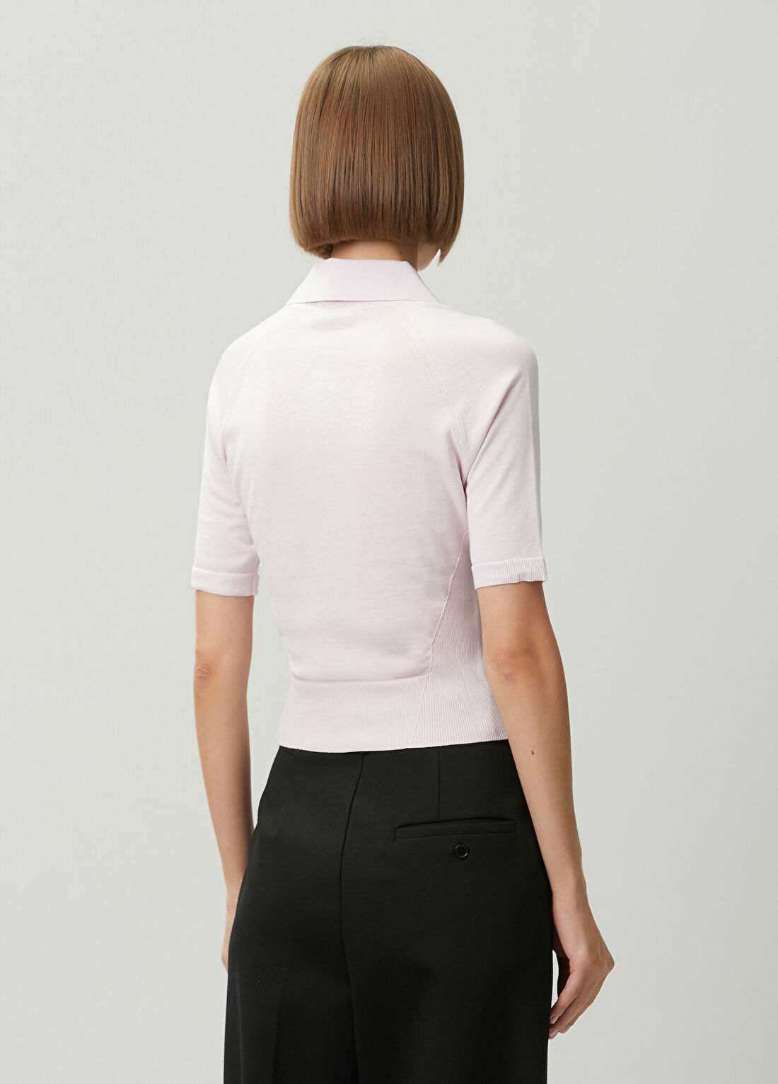 Givenchy Açık Pembe Polo Triko T-shirt görsel 4