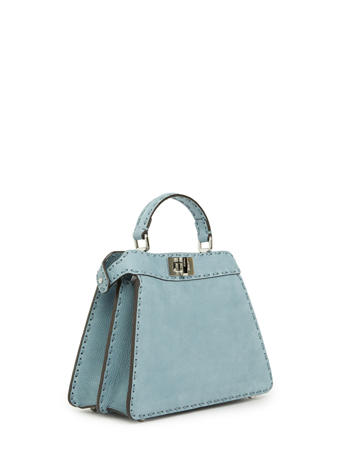 Fendi Peekaboo ISeeU Small Mavi Kadın Deri Çanta görsel 4