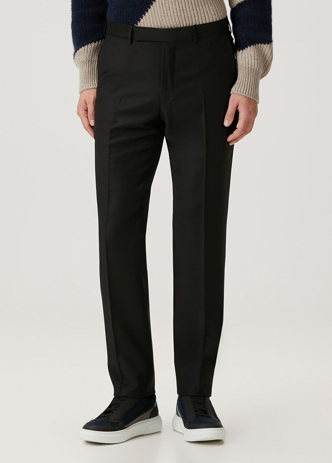 Zegna Siyah Yün Pantolon görsel 2