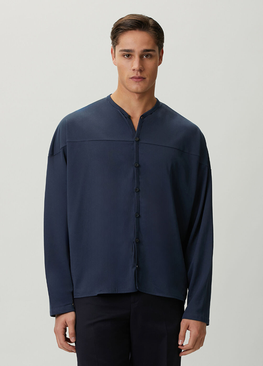 Jacquemus Lacivert Uzun Kollu T-shirt