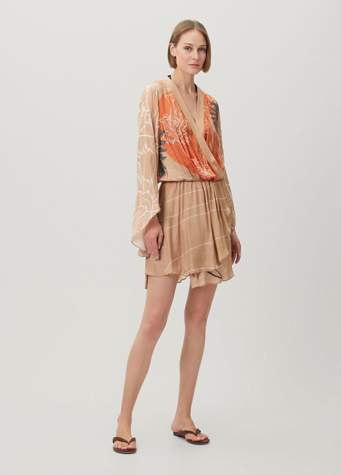 Jaquette Floe Wonder Kahverengi Mini Elbise