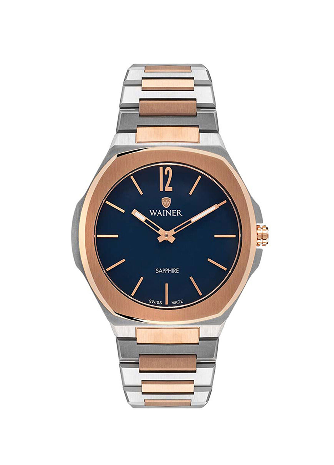 Wainer 10122-D Rose Gold Çelik Erkek Kol Saati