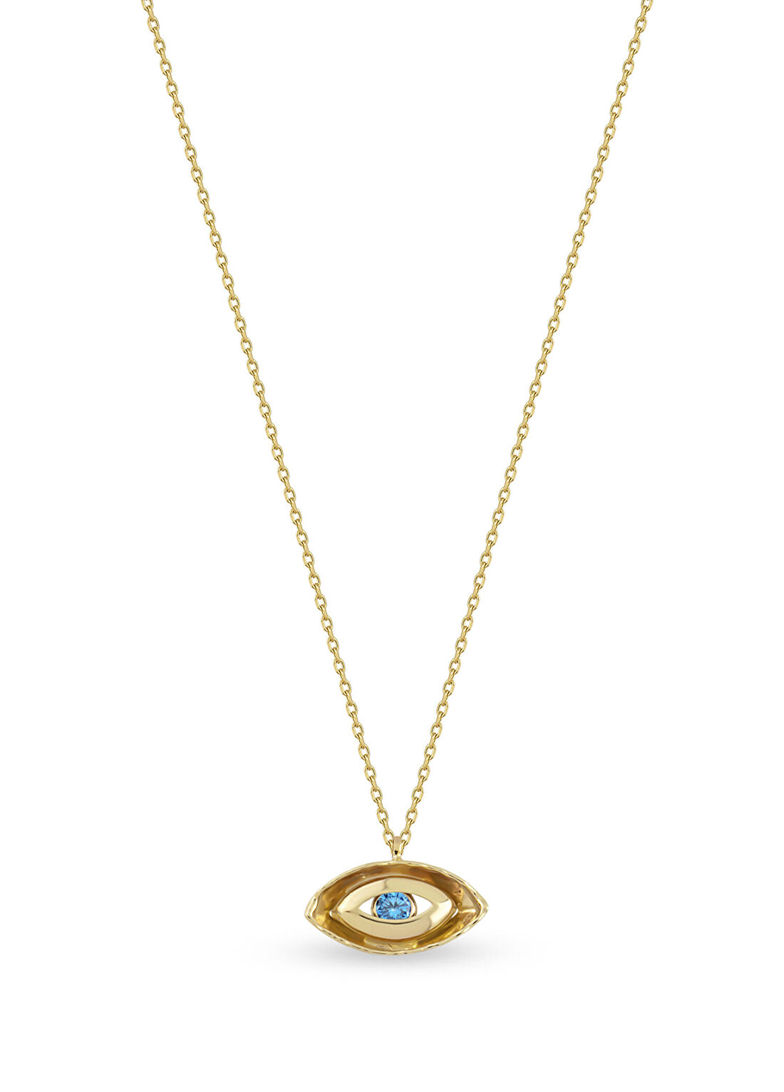 Orena Jewelry Sapphire Eye 14 Ayar Altın Kadın Kolye