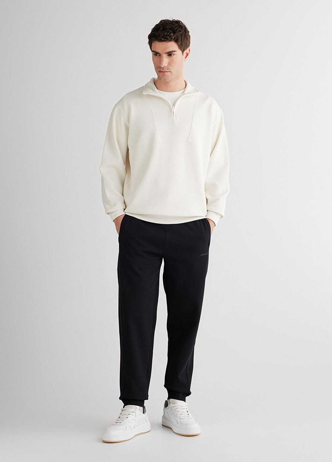 Gant Siyah Regular Fit Erkek Eşofman Altı