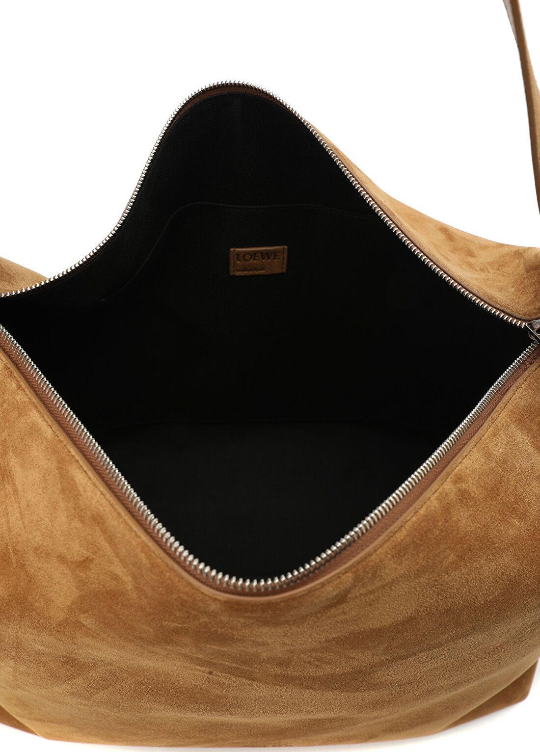Loewe Loop Taba Erkek Süet Çanta görsel 4