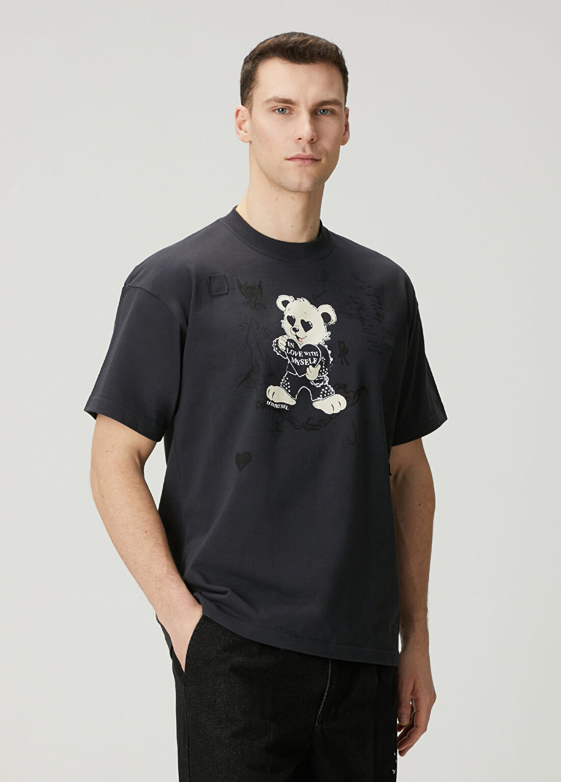 Domrebel Moi Siyah T-shirt