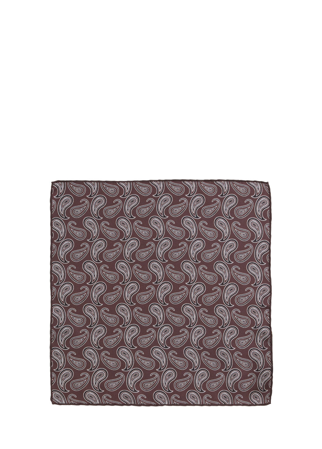 Beymen Collection Kahverengi İpek Poşet Mendil
