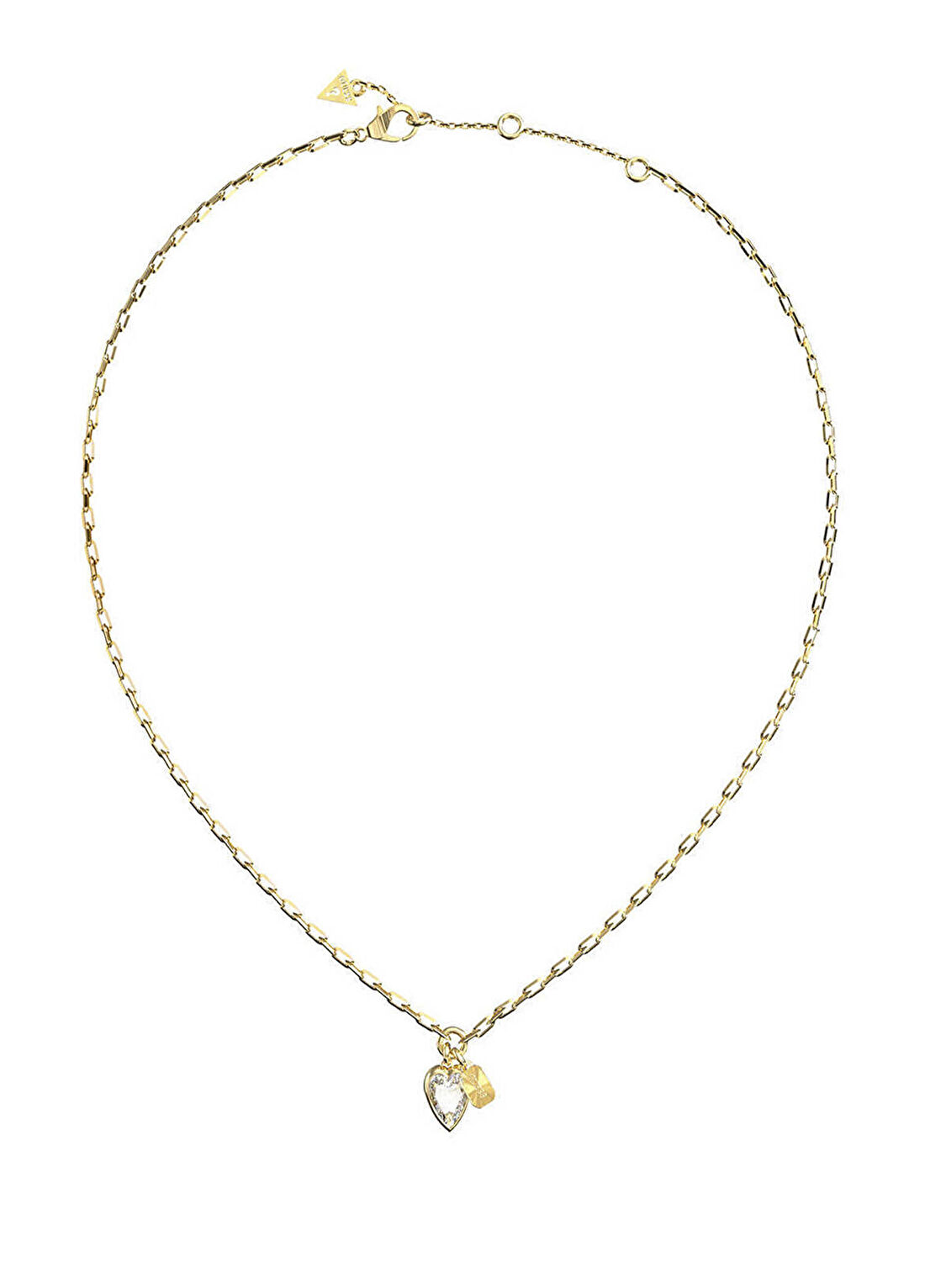 Guess JGUJUBN06359JWYGTU Crystal Love Kalpli Altın Rengi Çelik Kadın Kolye
