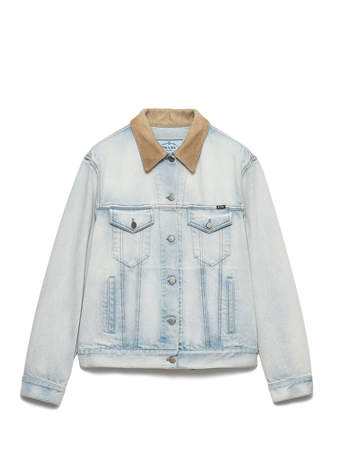 Prada Mavi Denim Kadın Mont