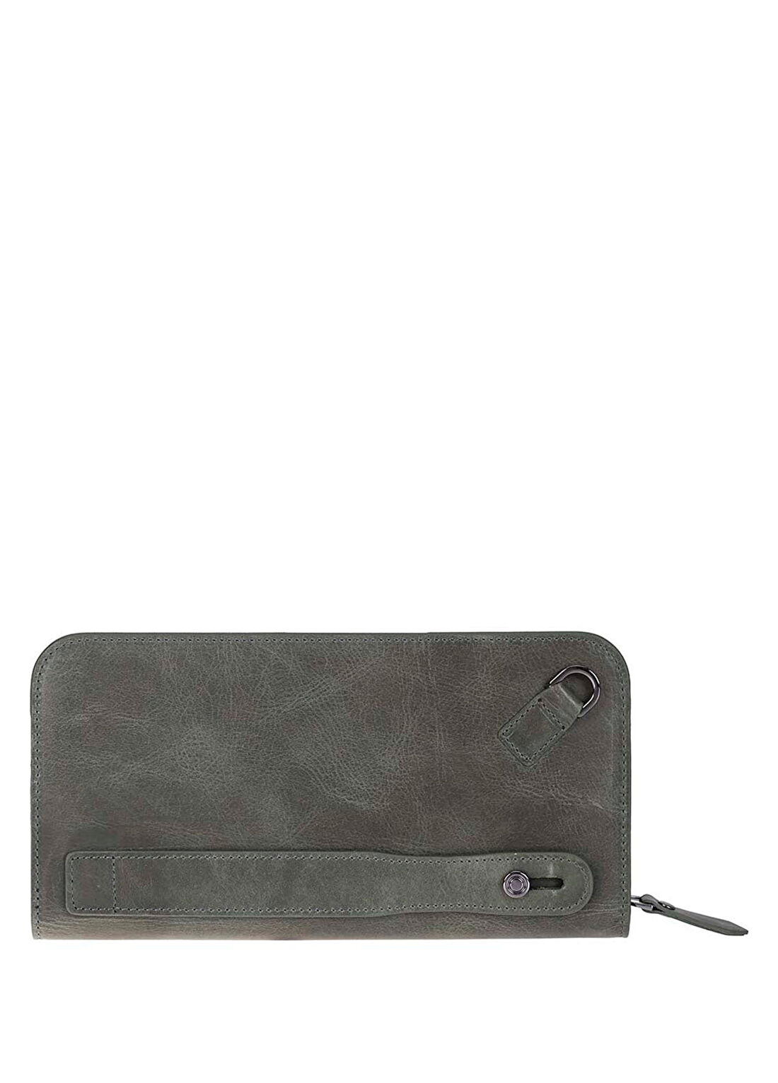 Bloominbag Faron Forest Green Yeşil Deri Telefon Bölmeli Unisex Clutch El Çantası görsel 3