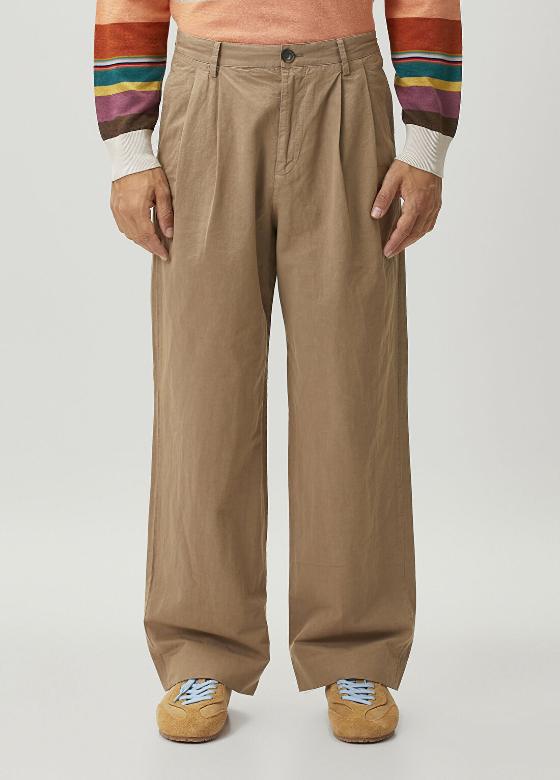 PS Paul Smith Bej Pileli Pantolon görsel 2