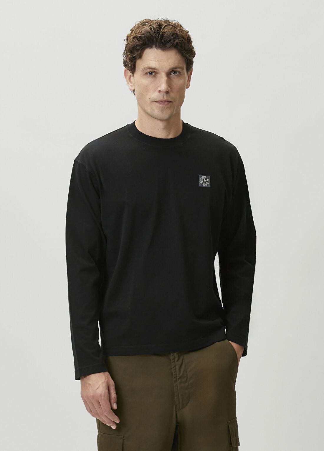 Stone Island Siyah Uzun Kollu T-shirt