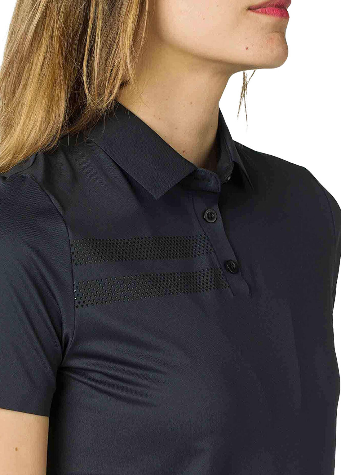 Rossignol Skpr Tech Polo Siyah Polo Yaka Kısa Kollu Kadın T-shirt görsel 4