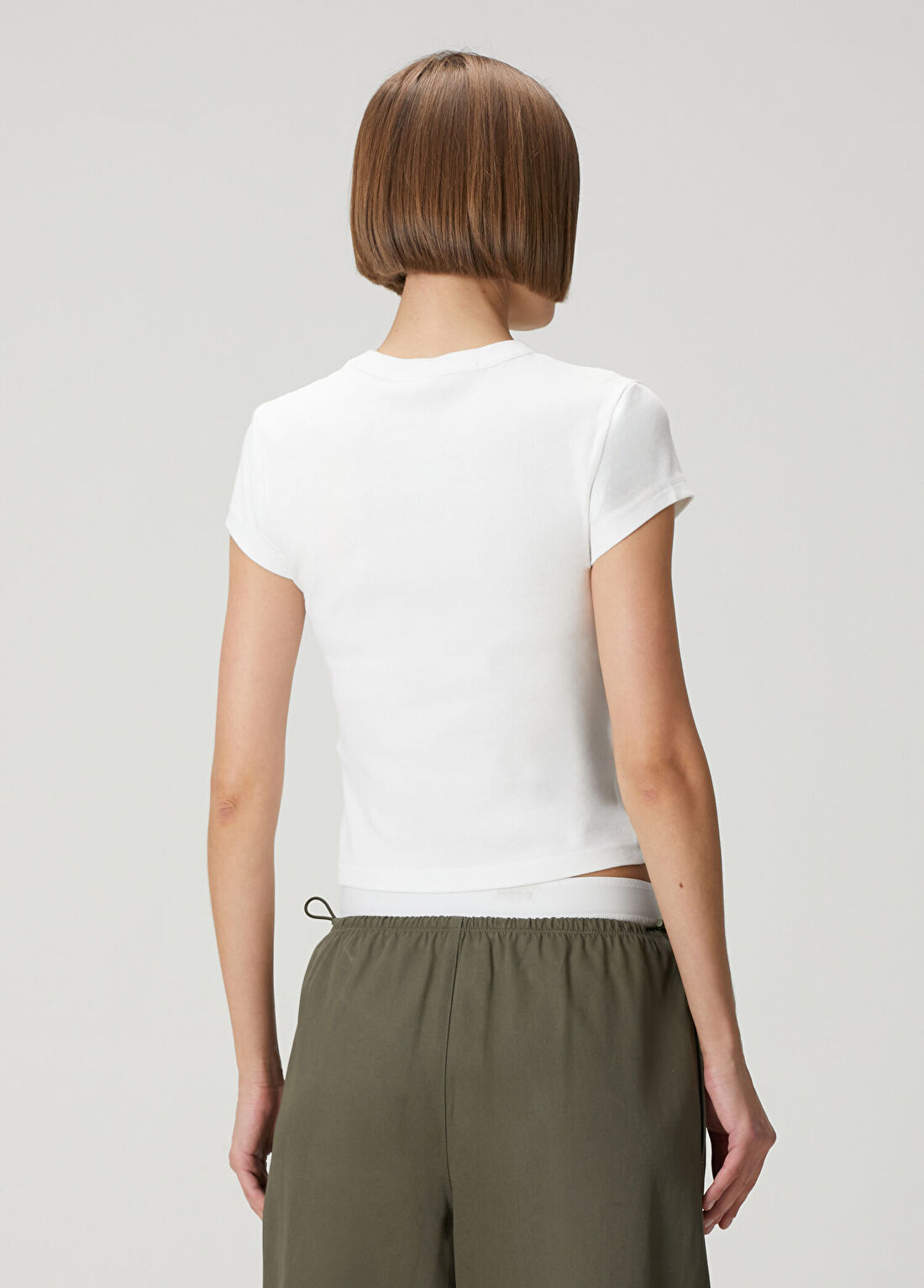 Alexander Wang Beyaz Hotfix Logolu T-shirt görsel 4