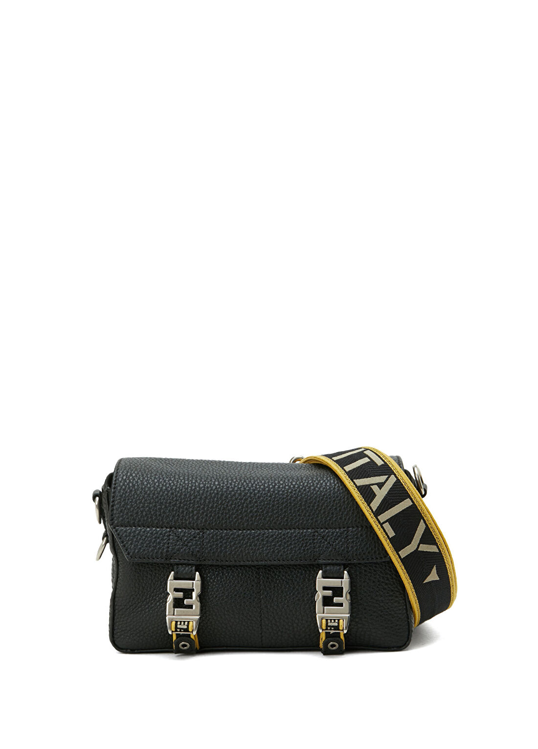 Fendi Flow Small Siyah Erkek Deri Çapraz Çanta