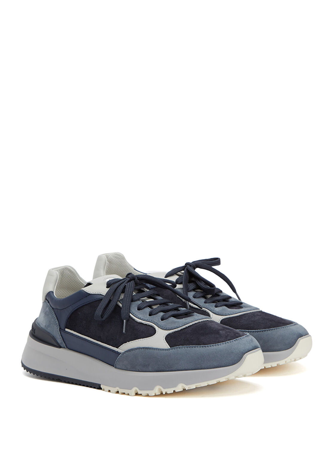 Brunello Cucinelli Lacivert Erkek Deri Sneaker görsel 2