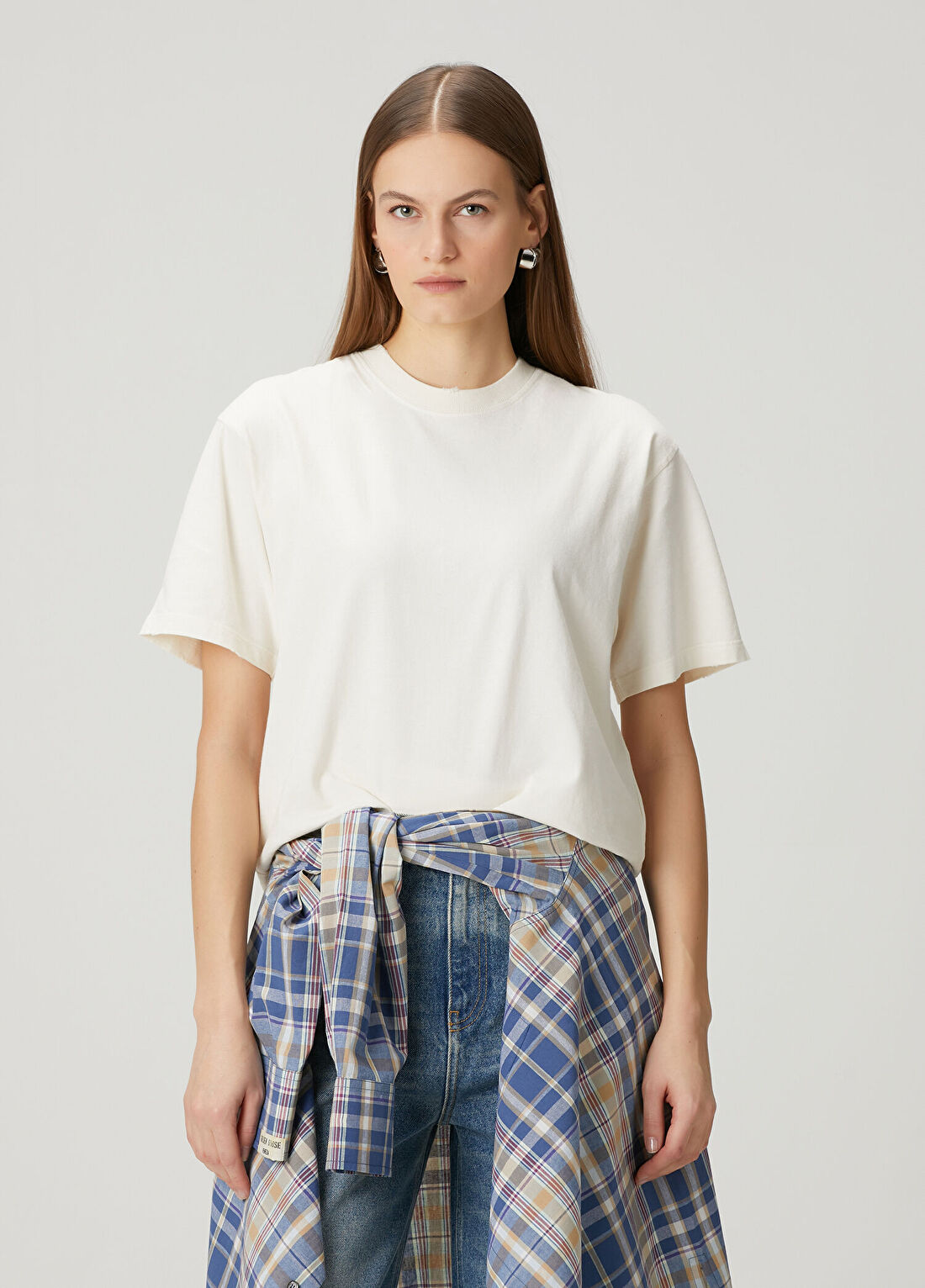 Golden Goose Ekru Basic T-shirt
