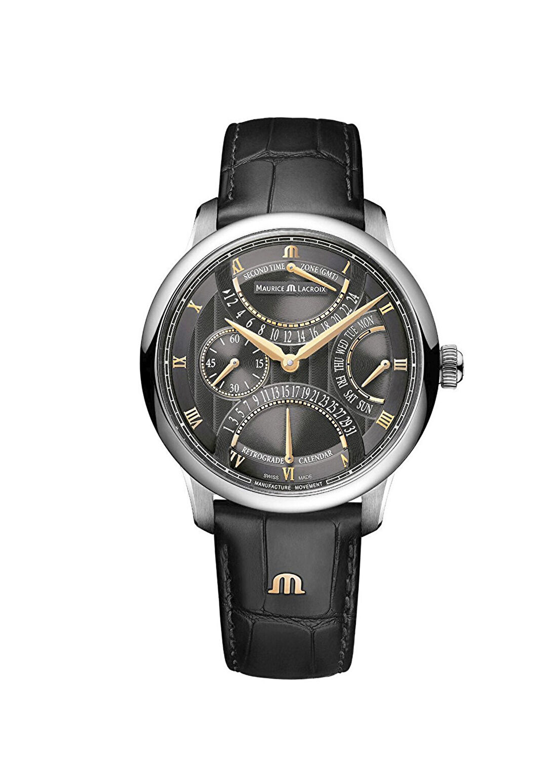 Maurice Lacroix ML-MP6538SS001310-1 Siyah Erkek Kol Saati