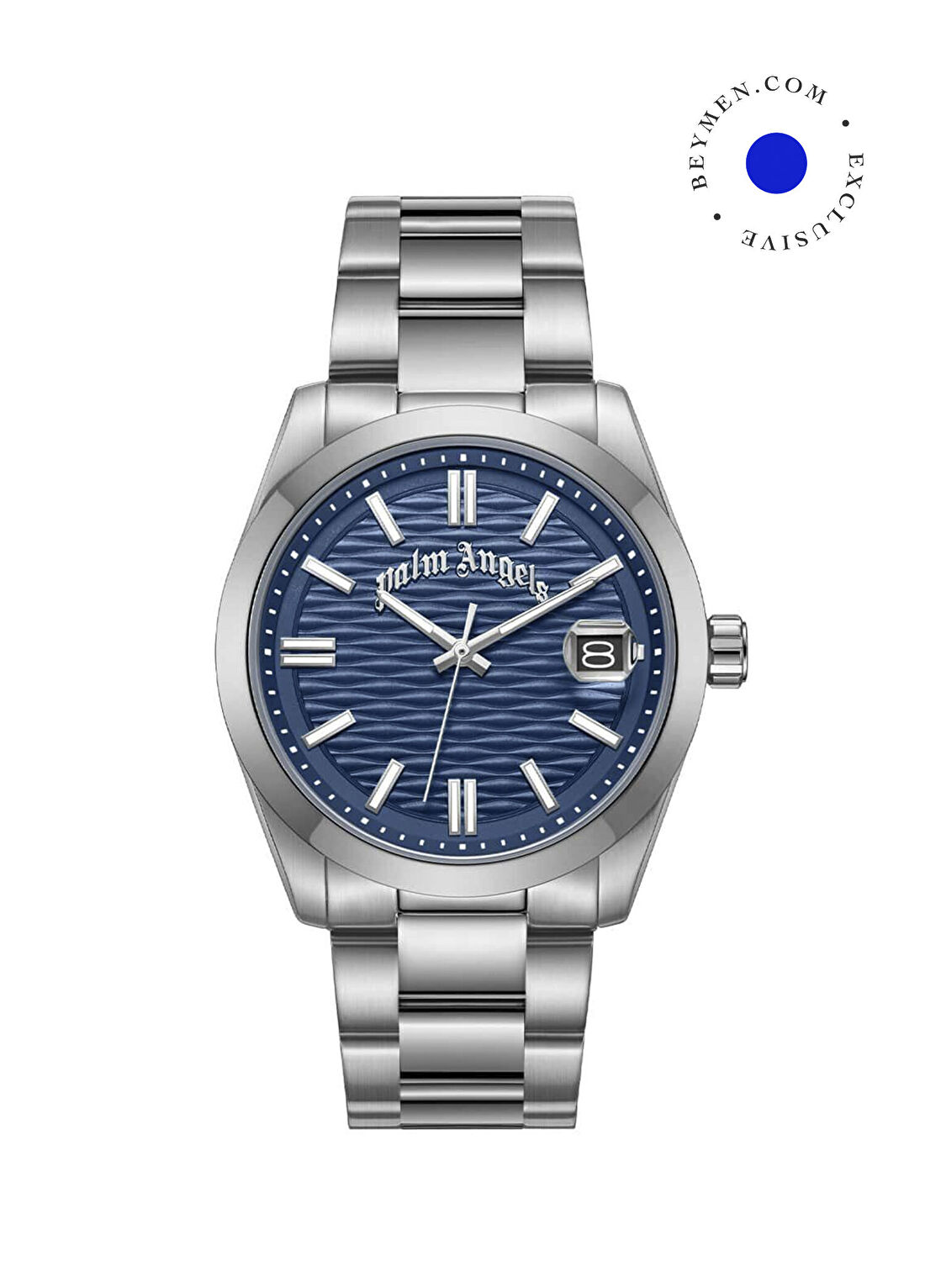 Palm Angels PMWGH0000201 Metalik Gri Çelik Erkek Kol Saati
