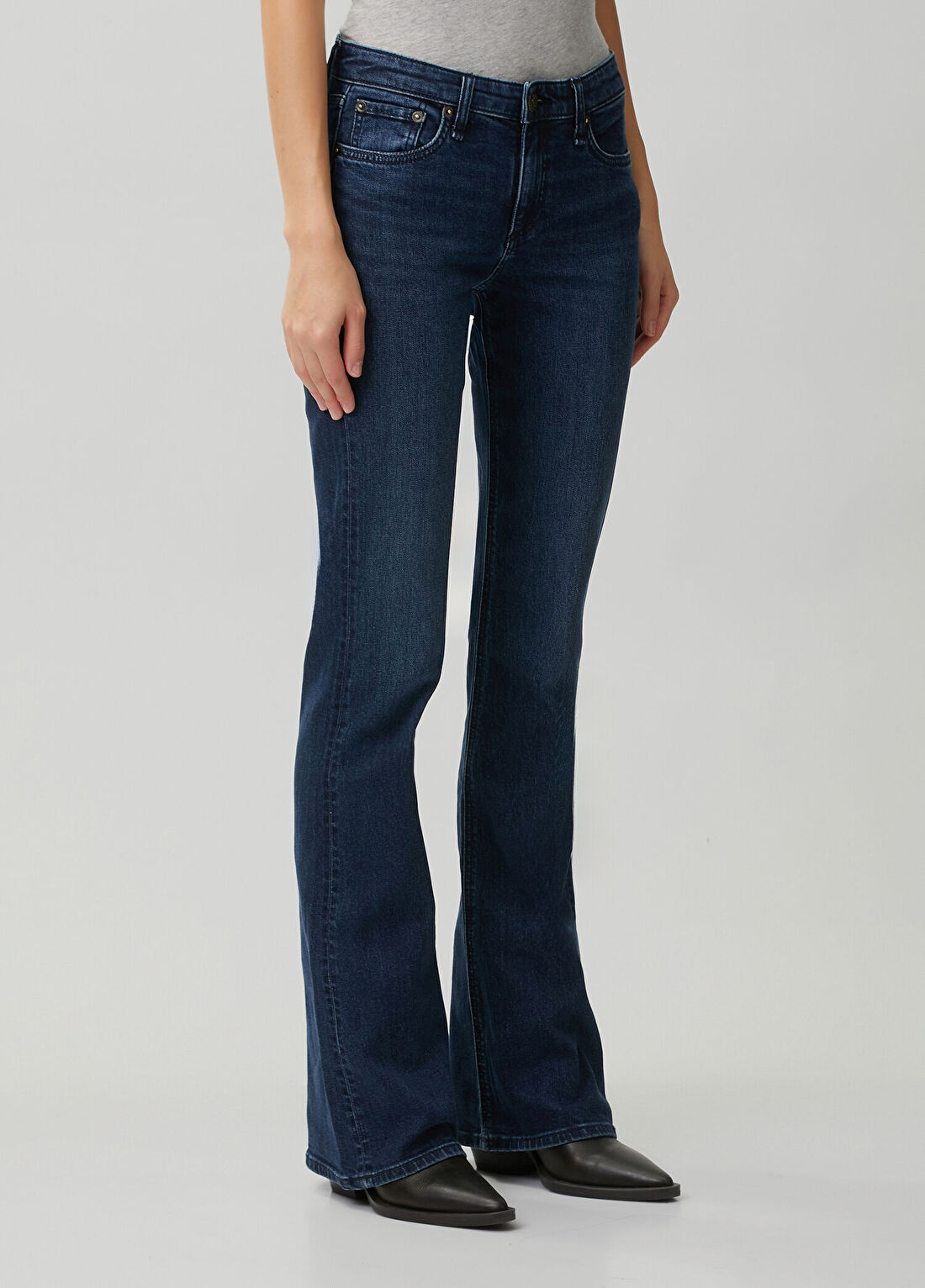 Rag&Bone Kinsley Koyu Mavi Jean Pantolon görsel 2