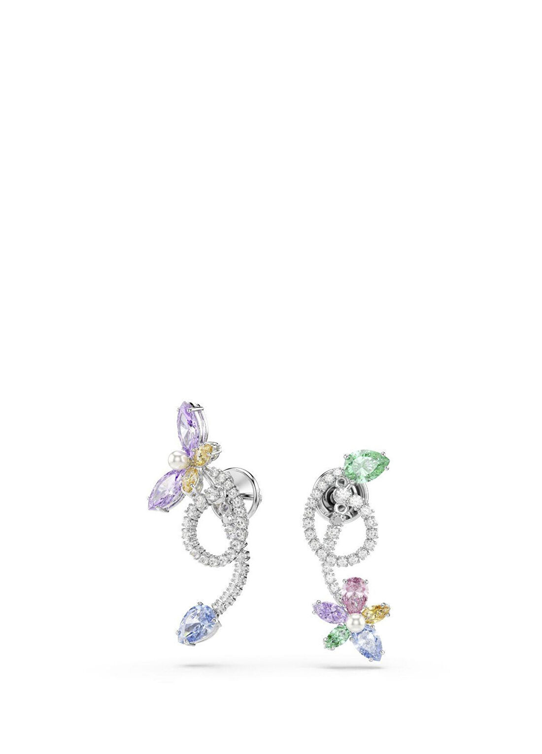 Swarovski Capsule Pe Asym Mul Rhs Kadın Küpe