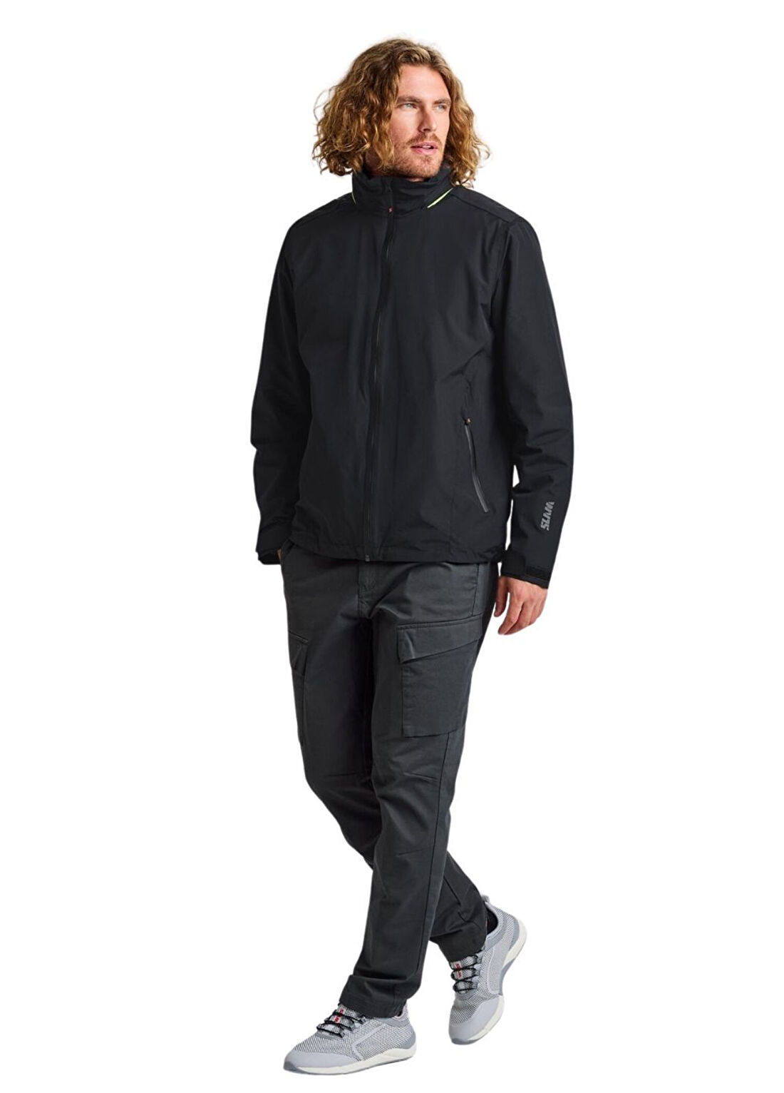 Slam Crew Warm Hooded Siyah Erkek Spor Ceket görsel 3