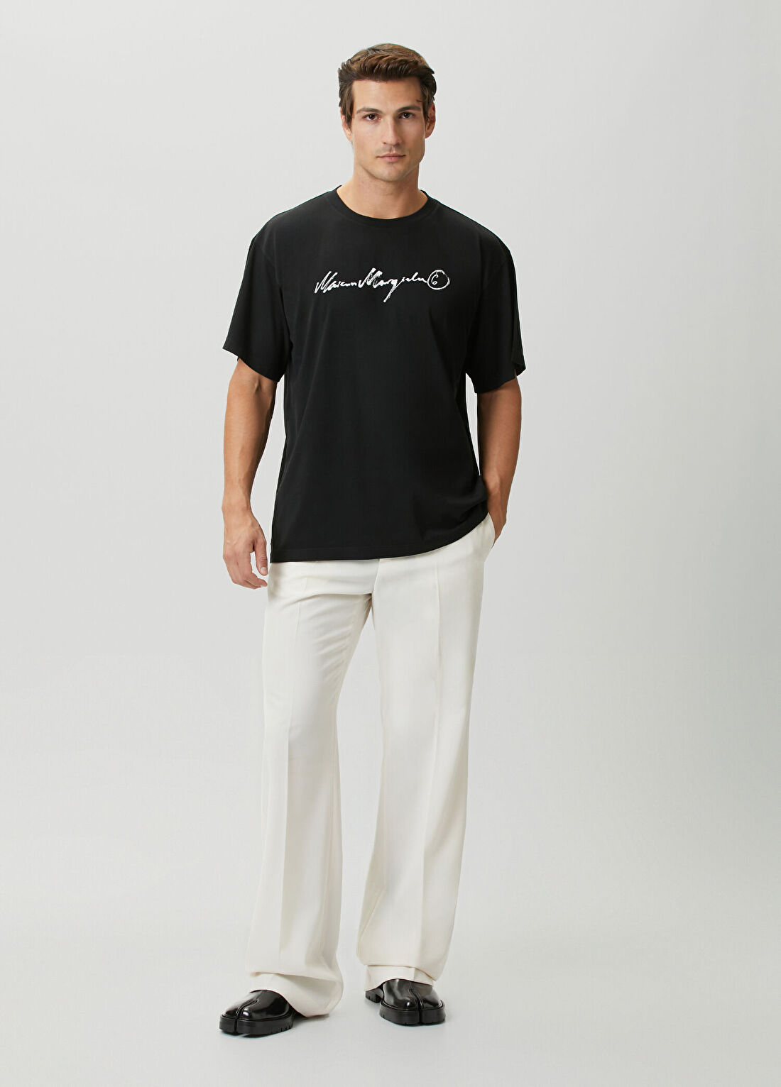 MM6 Maison Margiela Siyah T-shirt görsel 2