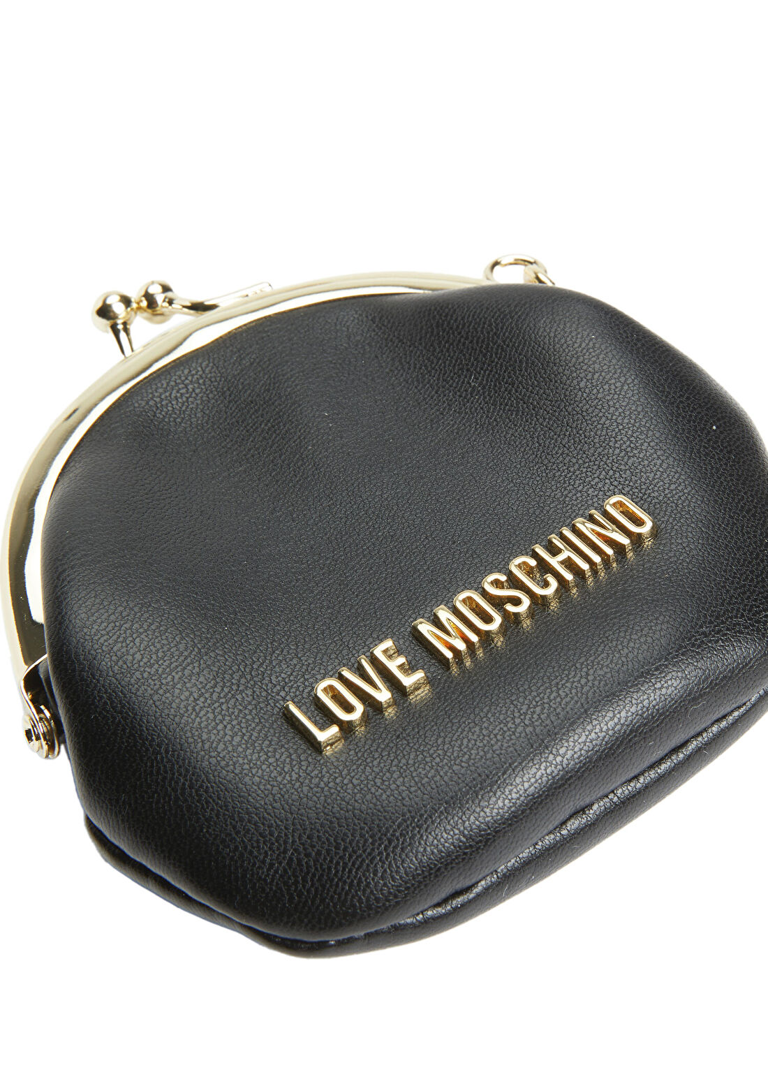 Love Moschino Siyah Logolu Çanta Aksesuarı görsel 3