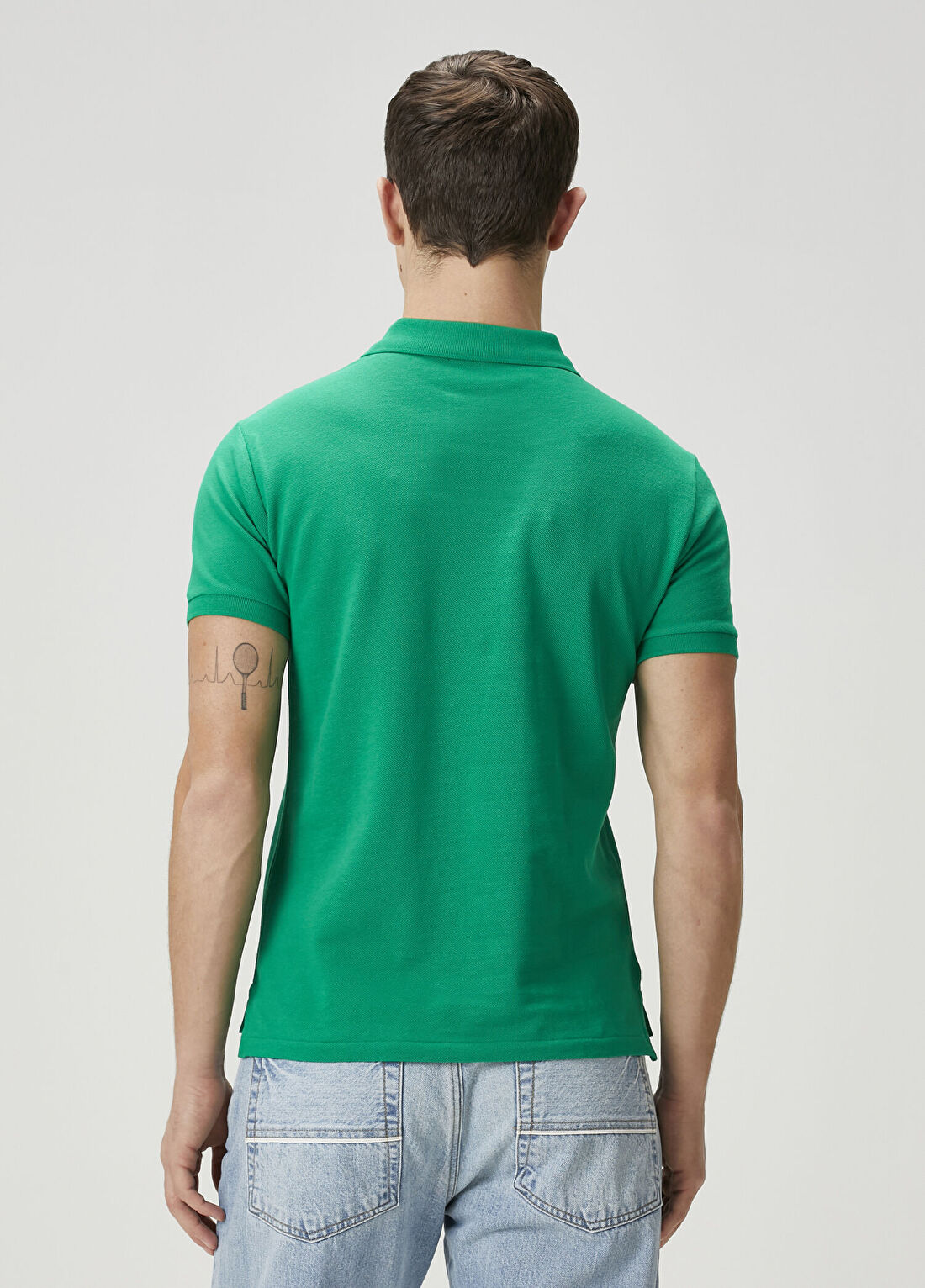 Polo Ralph Lauren Yeşil Polo Yaka T-shirt görsel 4