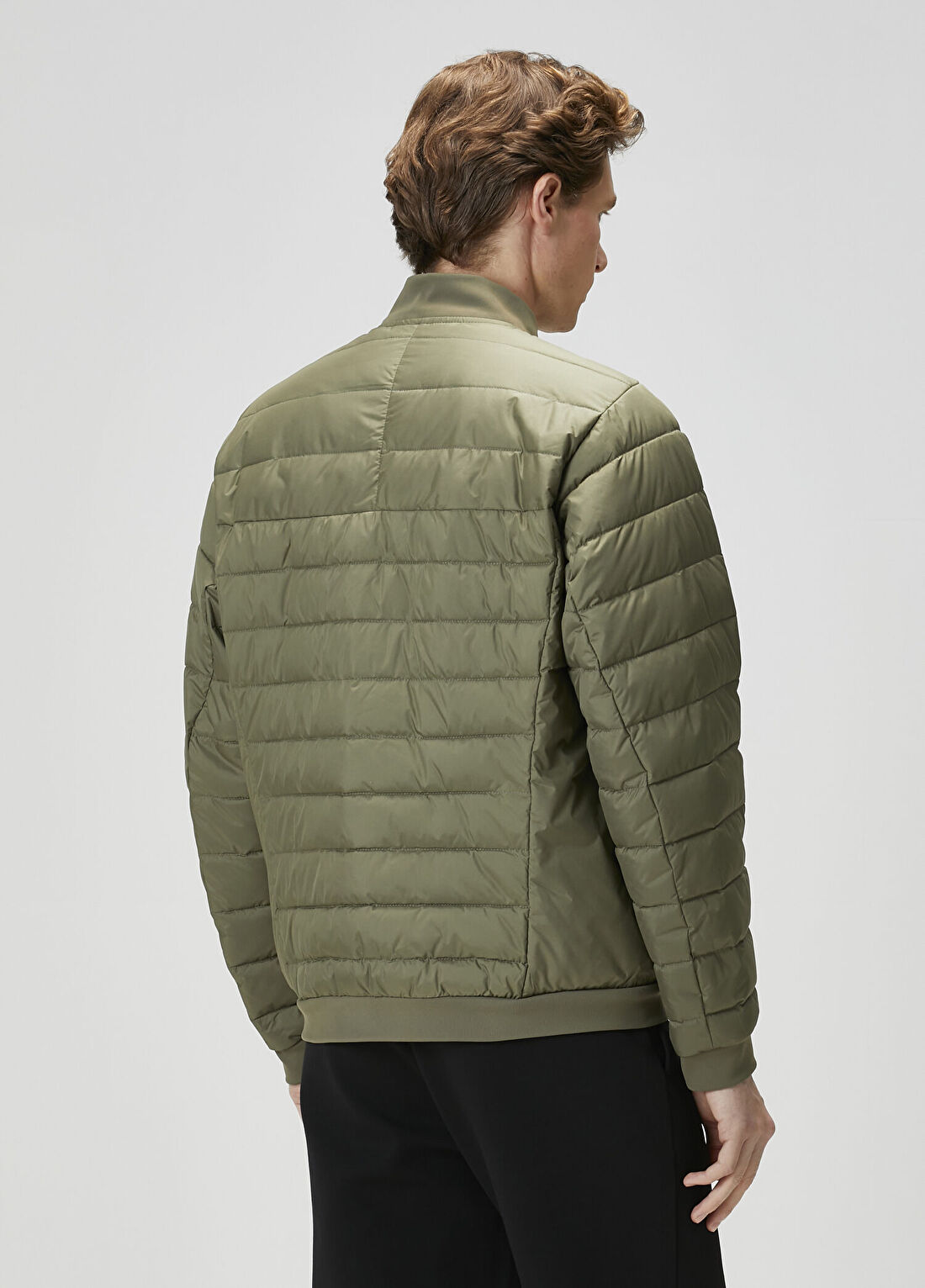 Boss Haki Puffer Mont görsel 4