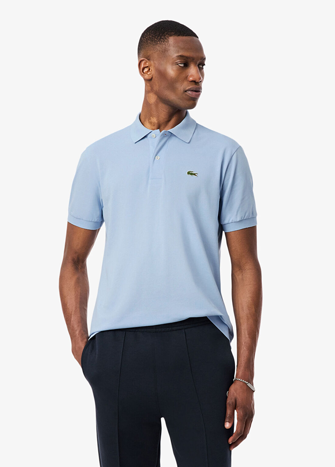 Lacoste L.12.12 Light Mavi Polo Yaka Classic Fit Kısa Kollu Erkek T-Shirt