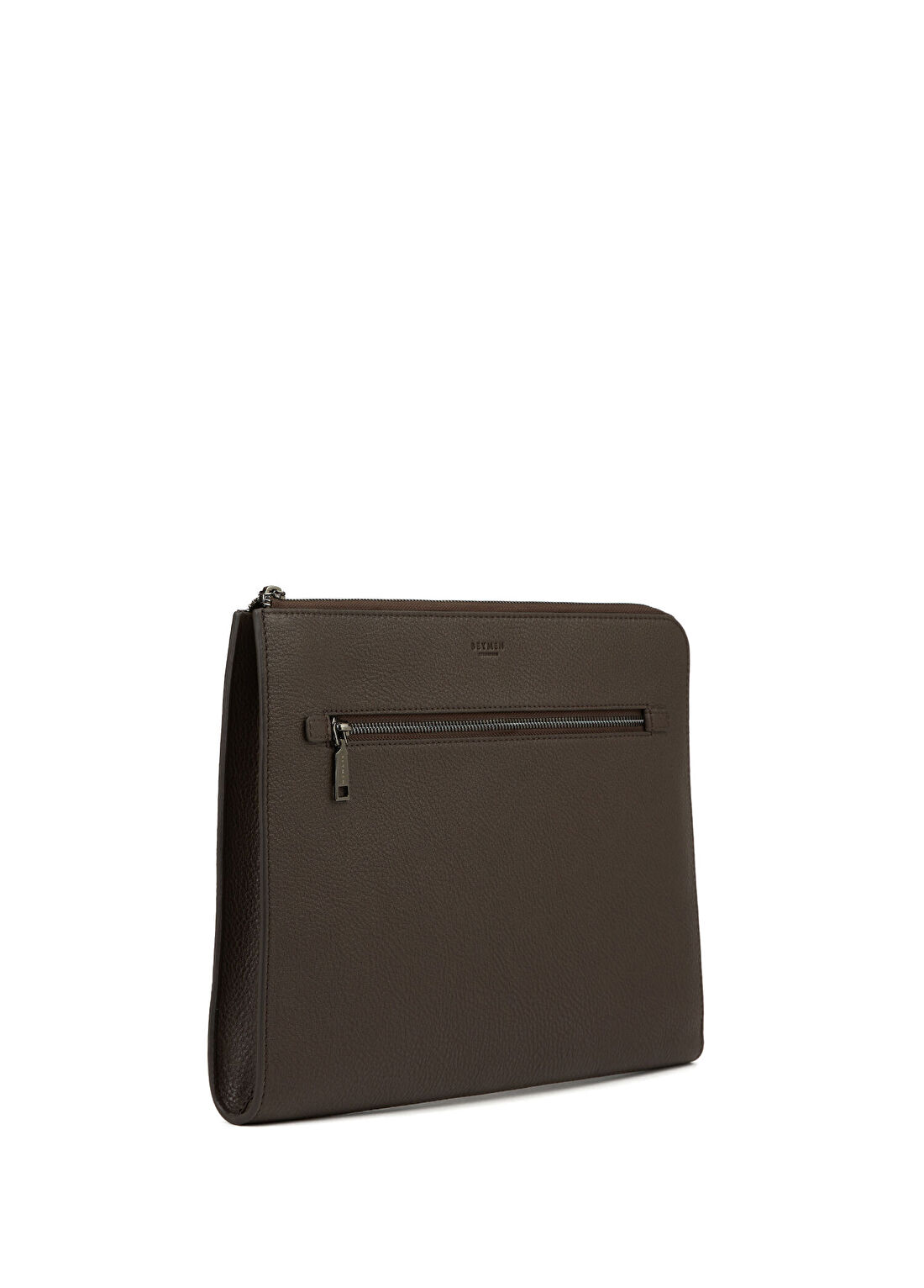 Beymen Collection Kahverengi Logo Detaylı Erkek Deri El Portföyü görsel 2
