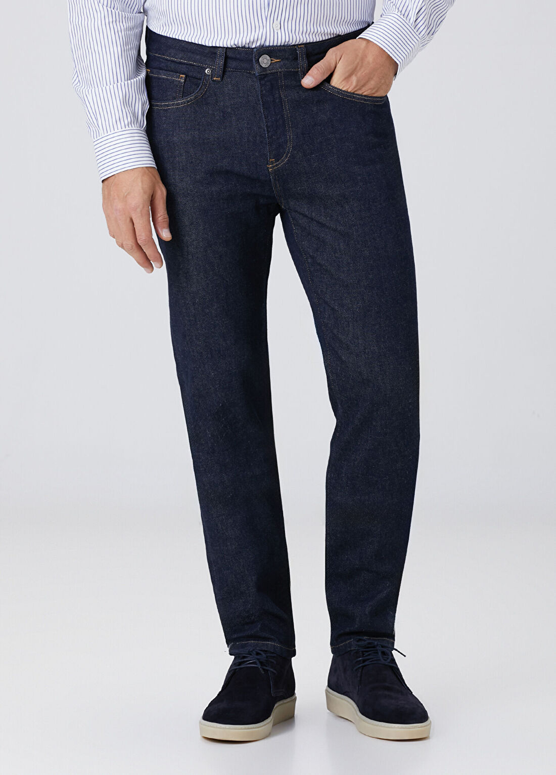 Beymen Collection Slim Fit Koyu Lacivert Jean Pantolon görsel 2