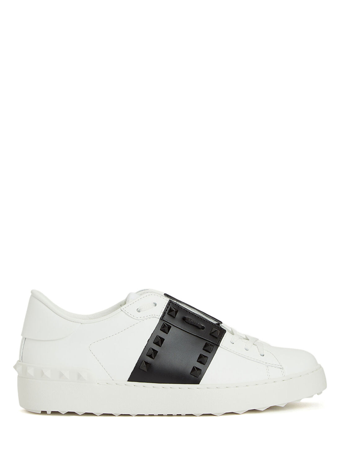 Valentino Garavani Open Siyah Beyaz Kadın Deri Sneaker
